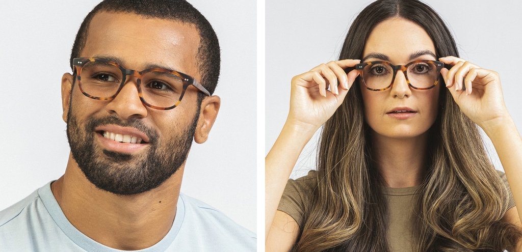 Connolly chunky acetate glasses matte caramel tortoise