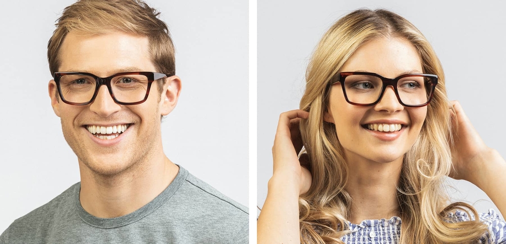 Munro bold thick acetate rim rosewood stripe