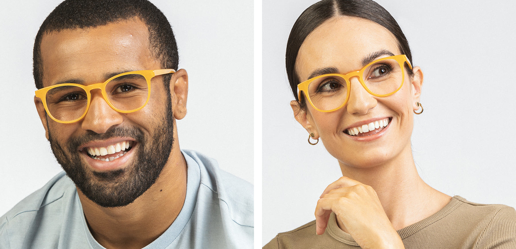 Smith classic square glasses honey 