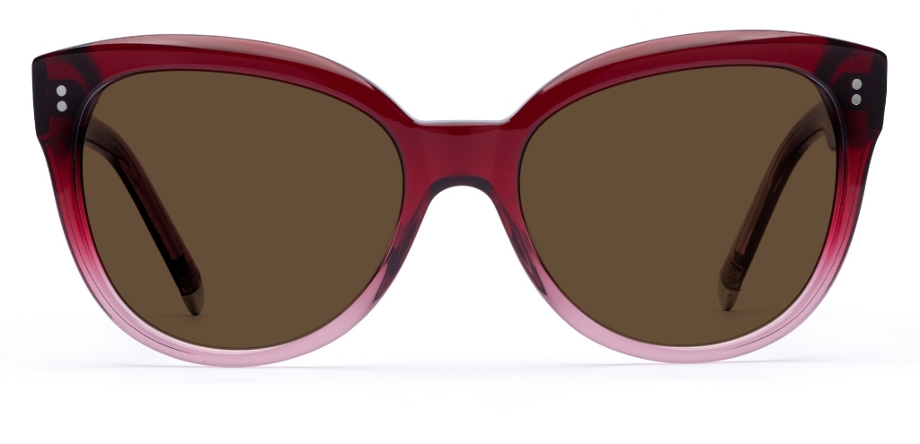 Swinton in Maroon Fade – Bold Statement Cat-Eye | IOLLA