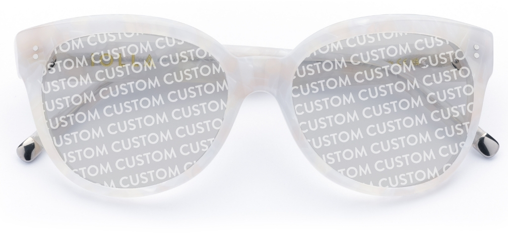Swinton in Speckled Ivory – Bold Statement Cat-Eye | IOLLA