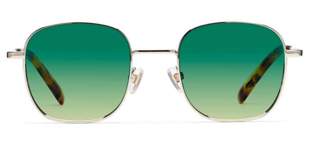Taylor in Chrome Gold – Sleek Metal Sunglasses | IOLLA