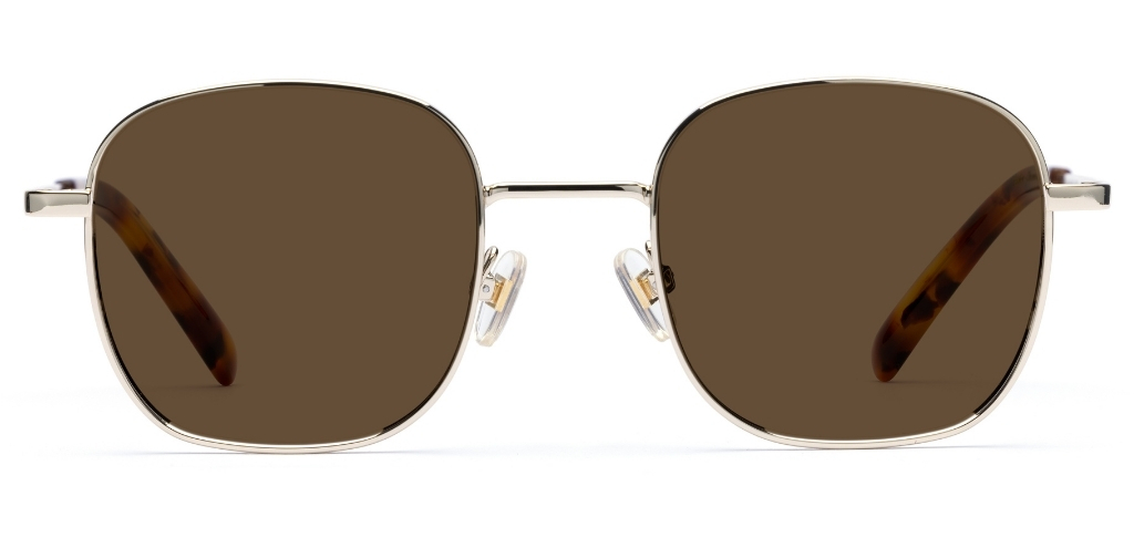 Taylor in Chrome Gold – Sleek Metal Sunglasses | IOLLA