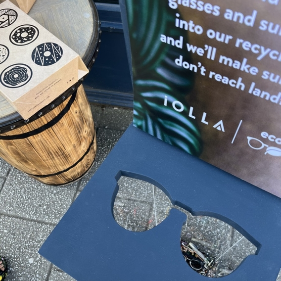 finnieston eyewear showroom recycling event