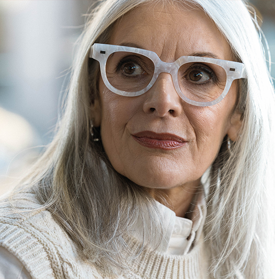 allan speckled ivory glasses