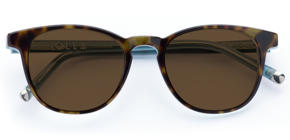 Smith in Havana Light Blue Layer – Standout Round Sunglasses | IOLLA