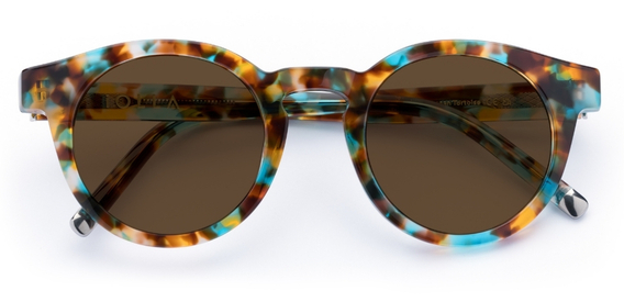 Somerville in Ocean Tortoise – Vibrant Statement Sunglasses | IOLLA