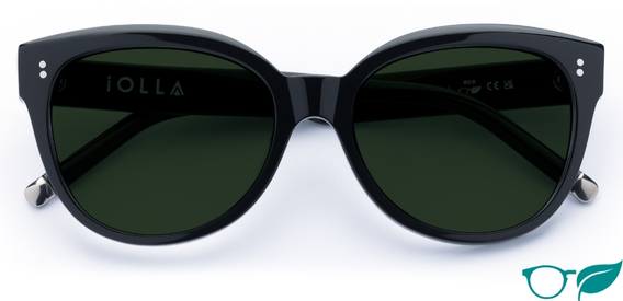 Swinton in Black – Oversized Cat-Eye Sunglasses | IOLLA