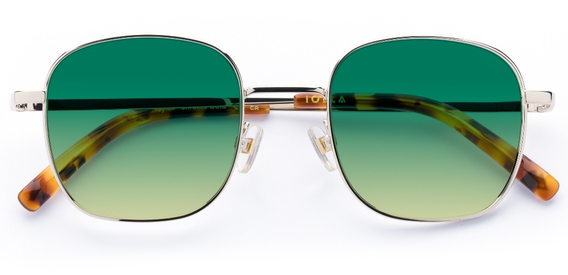 Taylor in Chrome Gold – Sleek Metal Sunglasses | IOLLA