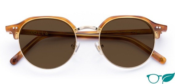 Thom in Amber – Timeless Acetate-Metal Sunglasses | IOLLA