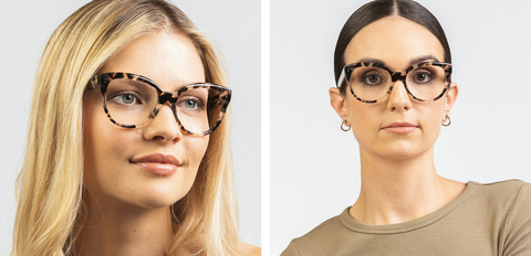 Swinton 50s cat eye vanilla tortoise glasses