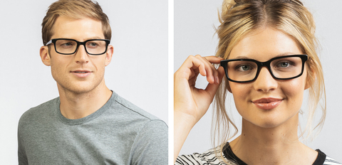 Tennant rectangle glasses havana black