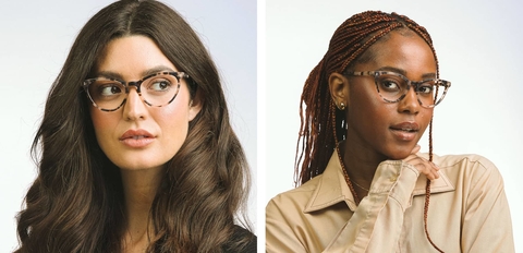 Muir cat-eye glasses in Matte Vanilla Tortoise acetate