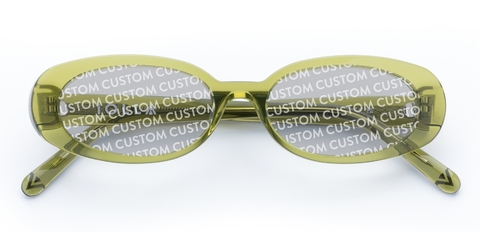 Cooper in Sage Green – Vintage Oval Sunglasses | IOLLA