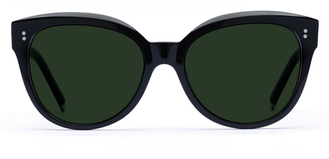 Swinton in Black – Oversized Cat-Eye Sunglasses | IOLLA