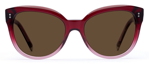 Swinton in Maroon Fade – Bold Statement Cat-Eye | IOLLA