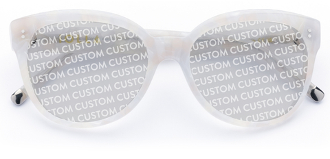 Swinton in Speckled Ivory – Bold Statement Cat-Eye | IOLLA