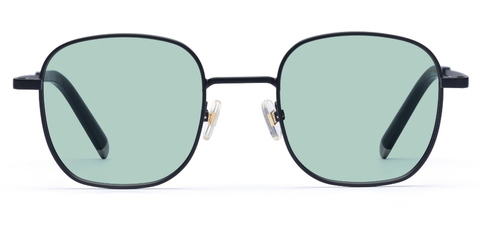 Taylor in Matte Black – Minimalist Square Sunglasses | IOLLA